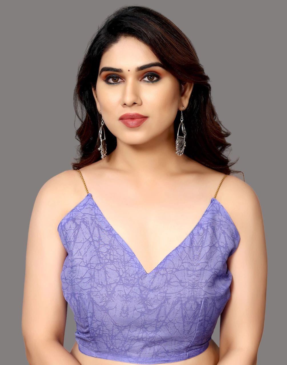 Georgette Floral Light Purple Saree