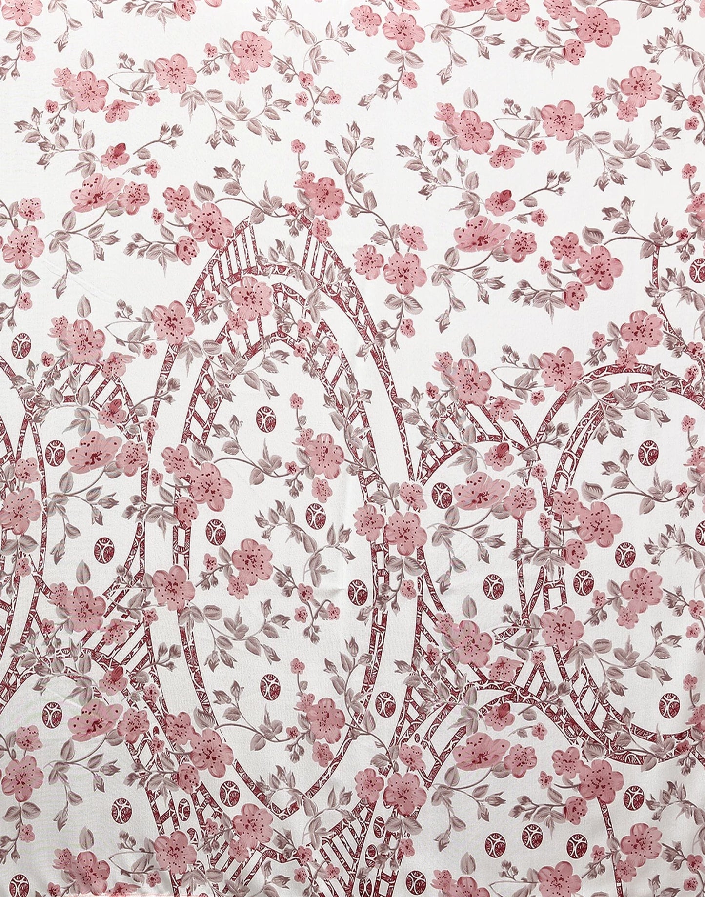 Georgette Floral Light Pink Saree