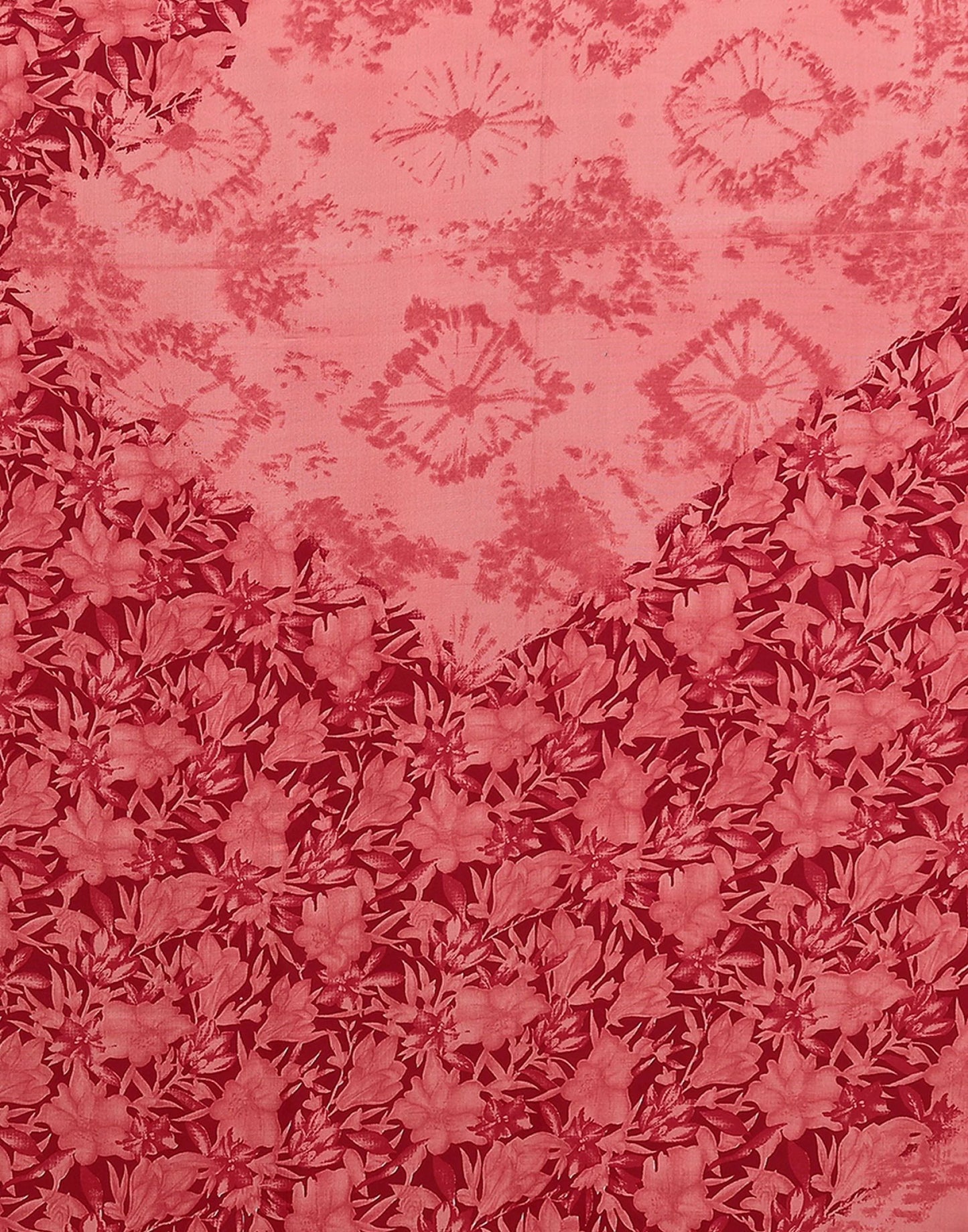 Georgette Beige1 Saree with Floral Printed Work – 5.30MTR
