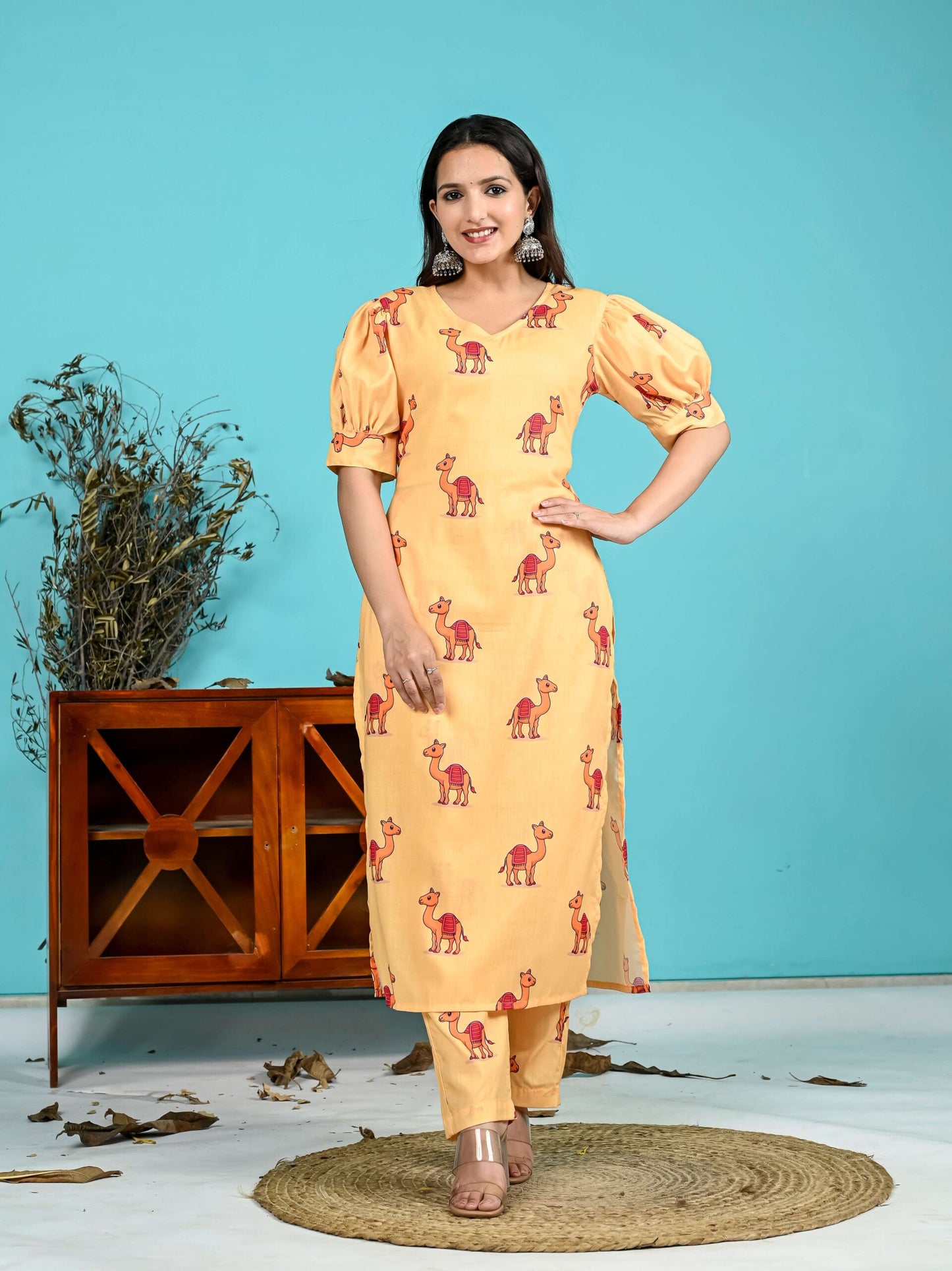Camel Print Co-ord