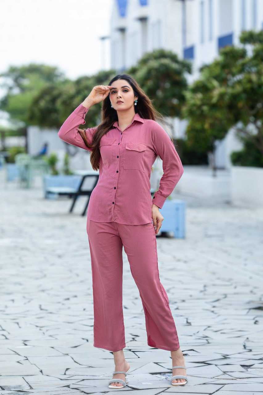 Crinkle Cotton Western wear Co ord Set