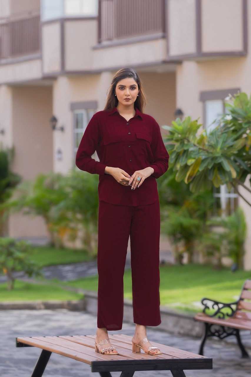 Crinkle Cotton Western wear Co ord Set