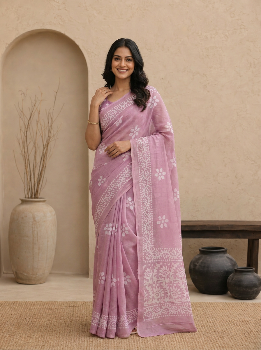 Saanvi Floral Chiffon Everyday Saree - 02 hero (1)