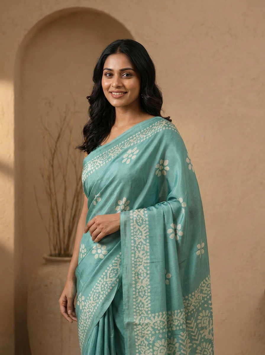 Saanvi Floral Chiffon Everyday Saree - 02 hero (3)