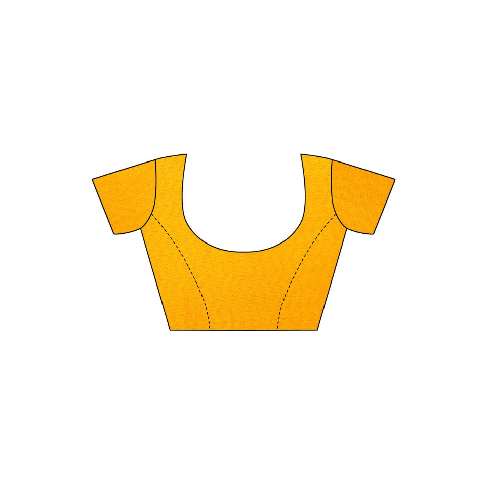 Golden Spice Turmeric Yellow Georgette Saree