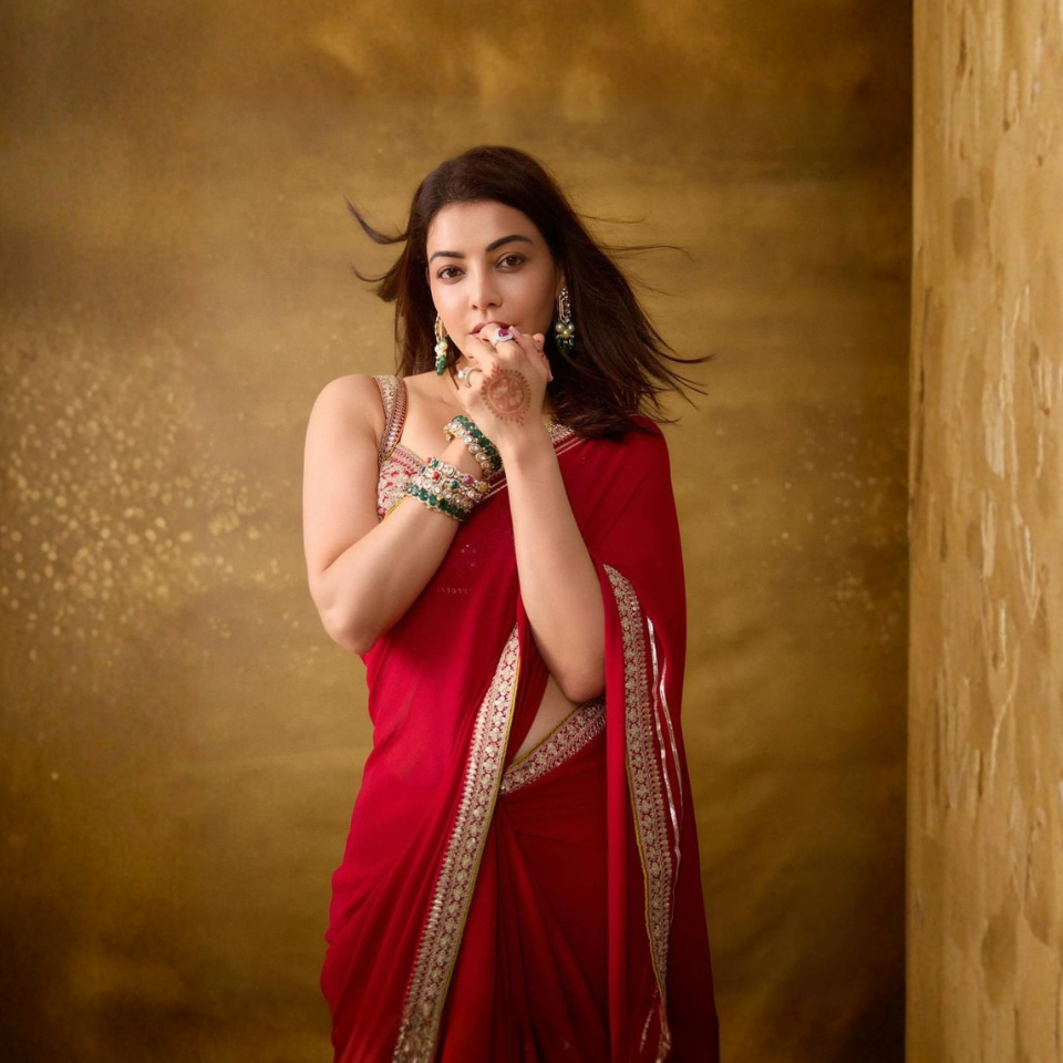 Riva Red Bollywood Rangoli Silk Saree