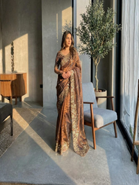 Farhina Fendy Chiffon Embroidered Saree