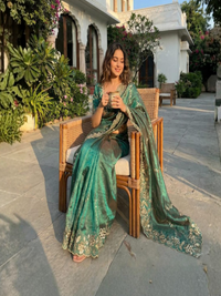 Farhina Fendy Chiffon Embroidered Saree