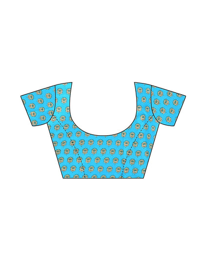 Art Silk Traditional SkyBlue Saree