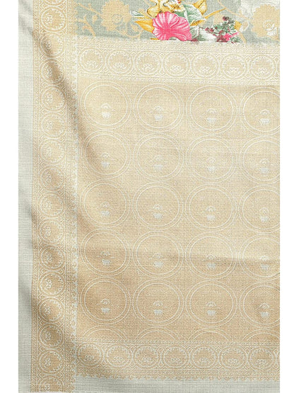 Art Silk PistaGreen Saree