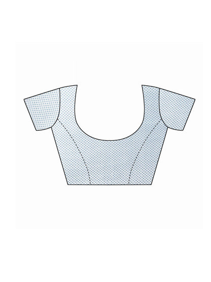 Georgette Floral Grey Saree