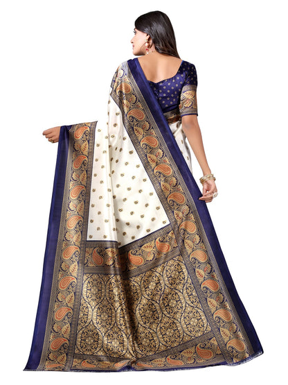 Art Silk Traditional NavyBlue Saree