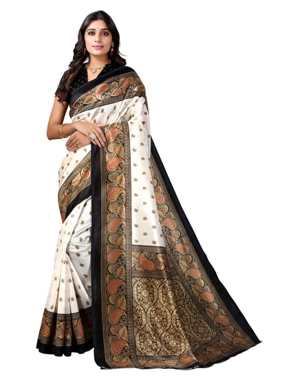 Art Silk Traditional Black Saree