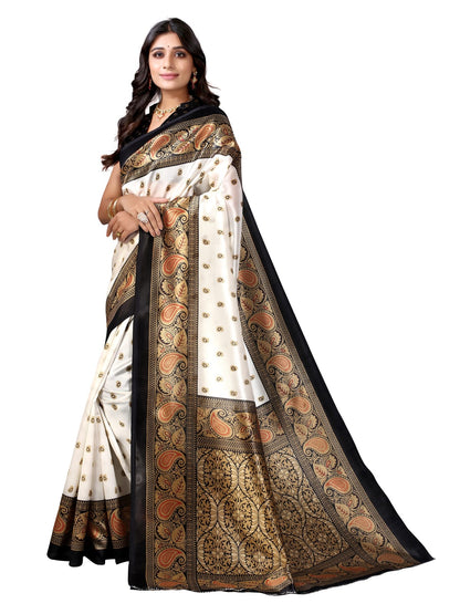 Art Silk Traditional Black Saree