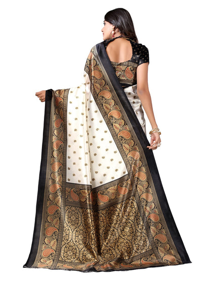Art Silk Traditional Black Saree