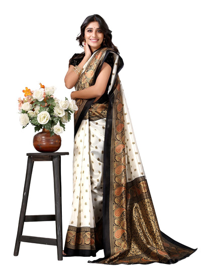 Art Silk Traditional Black Saree