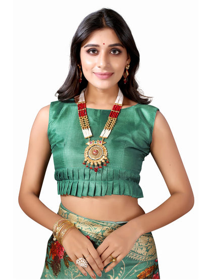 Art Silk MintGreen Saree