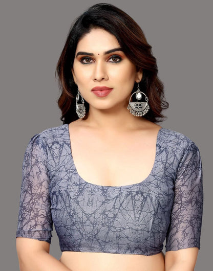 Georgette Floral Light Grey Saree