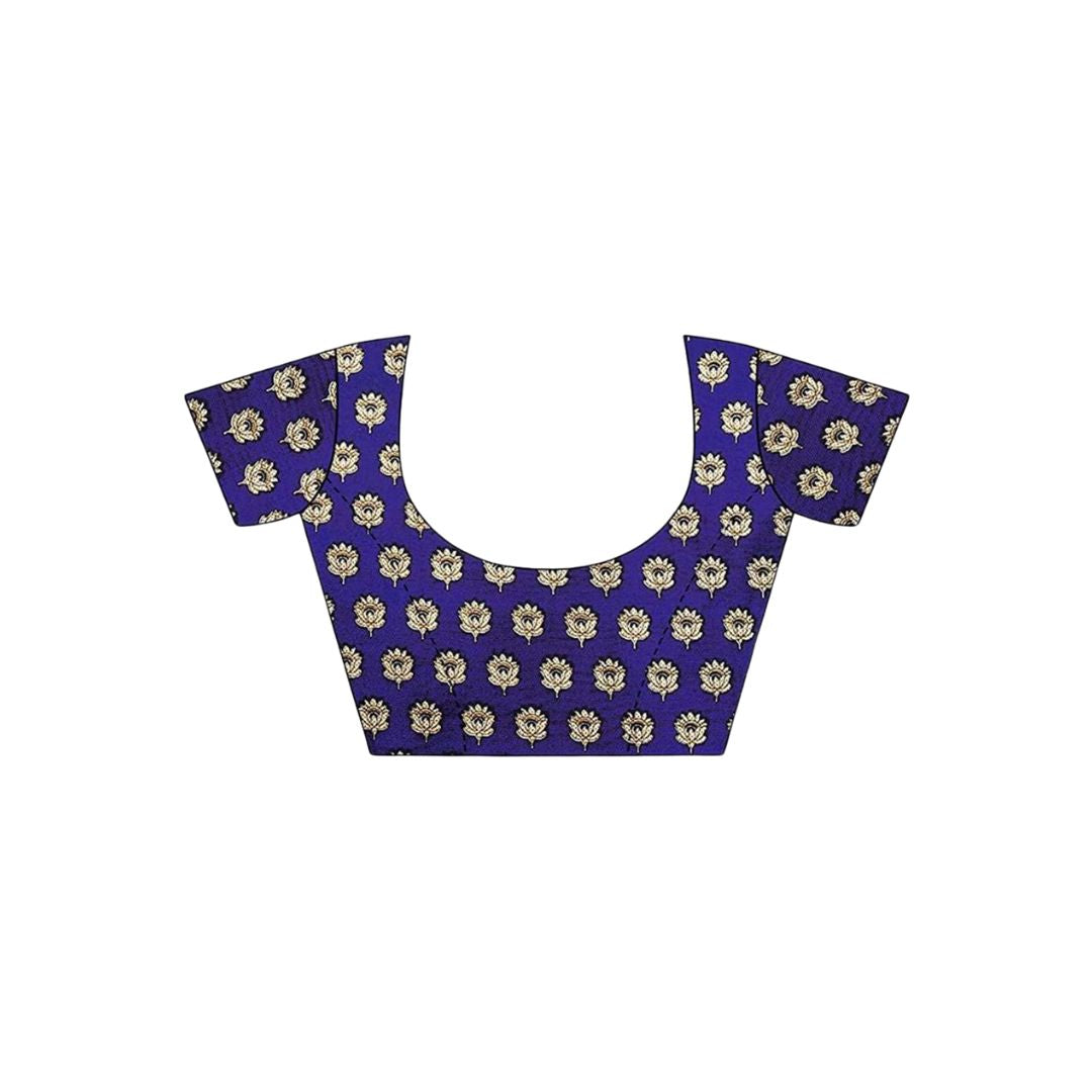 Royal Indigo Art Silk Traditional Saree