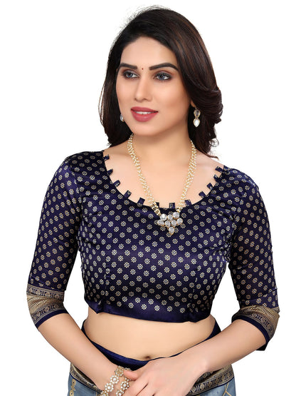 Art Silk Traditional NavyBlue Saree