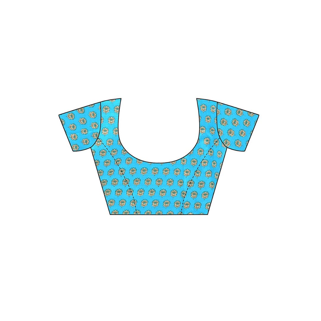 Ivory Sky Art Silk Traditional Saree