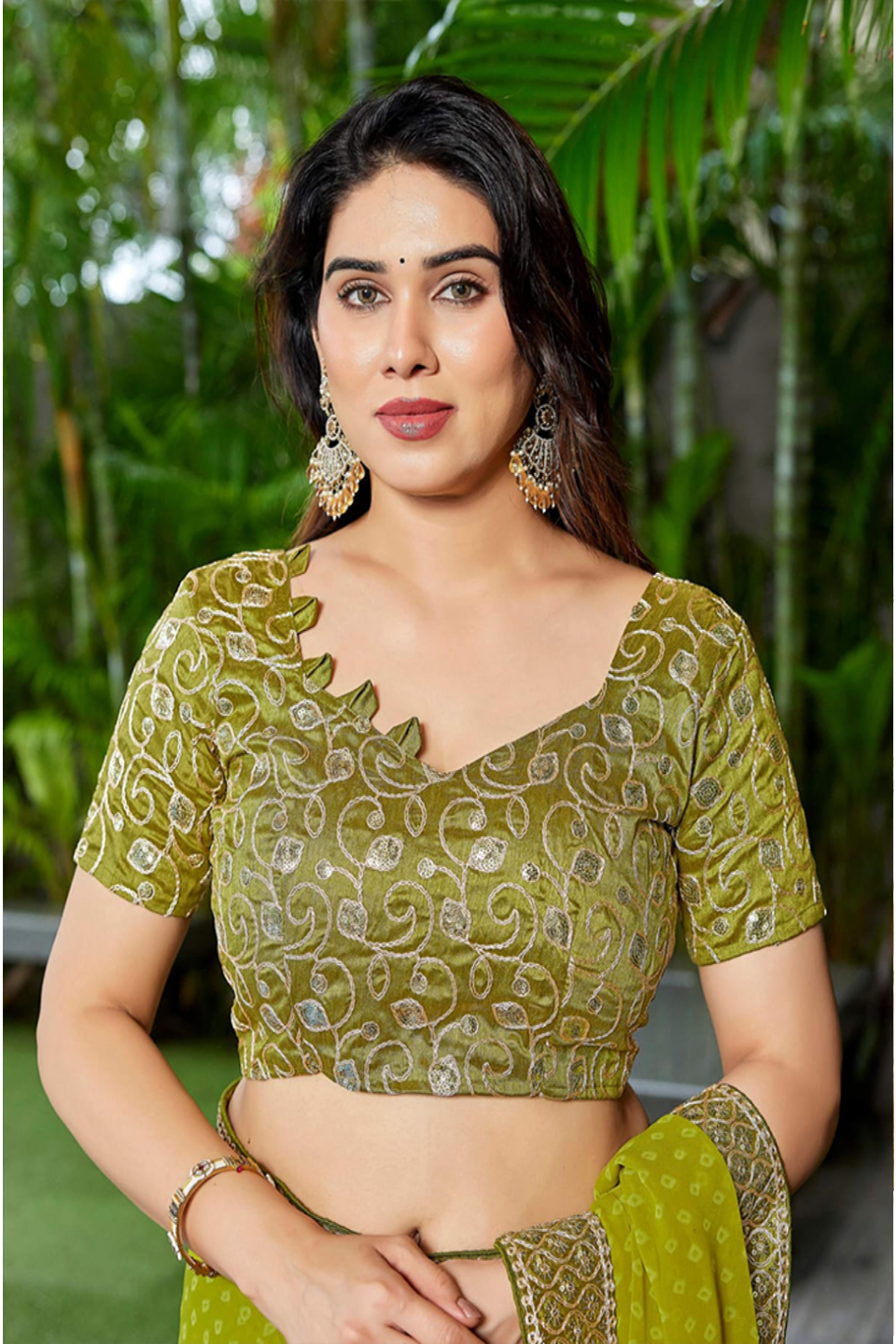 Elegant Teal Green Georgette Saree with Designer Border – Party Wear Traditional Saree for Women