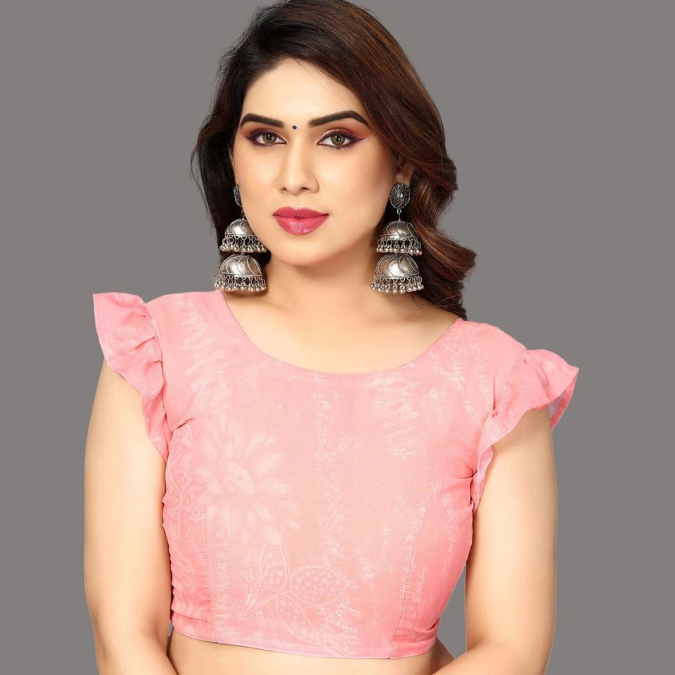 Peach Blossom Light Peach Georgette Saree