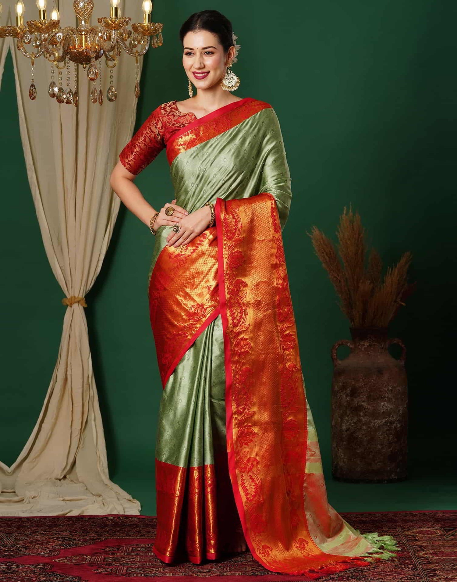 Rajwada Broad Border Silk Saree