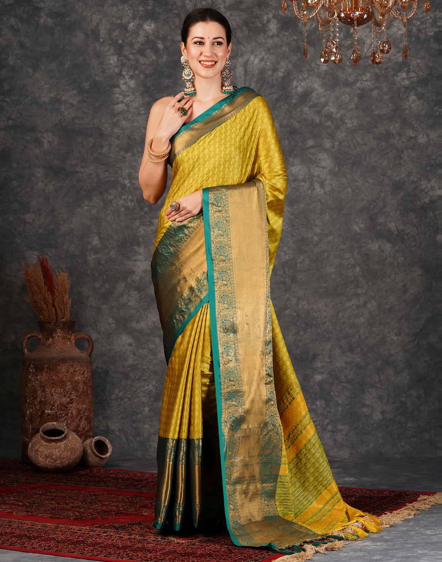 Rajwada Broad Border Silk Saree
