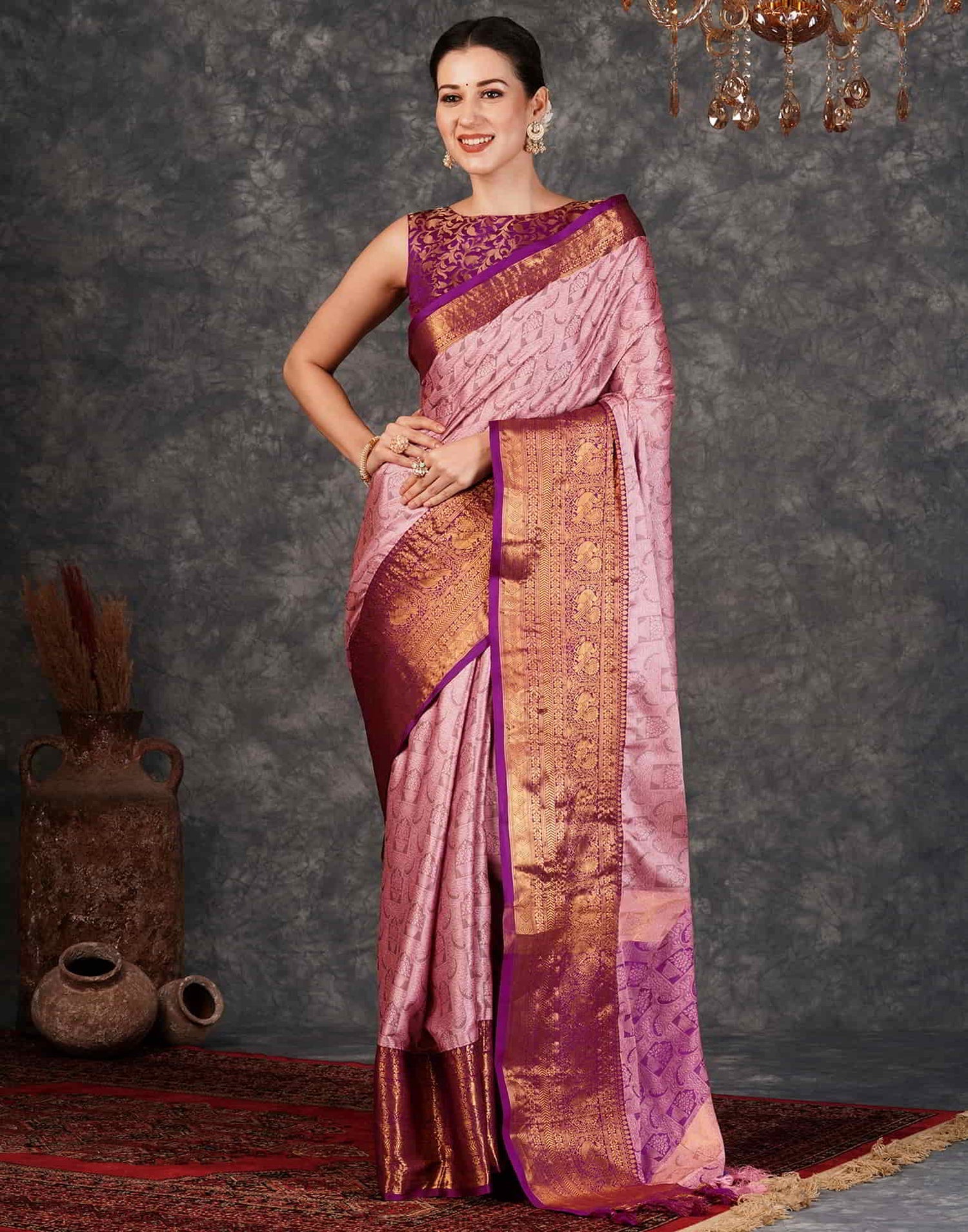 Rajwada Broad Border Silk Saree