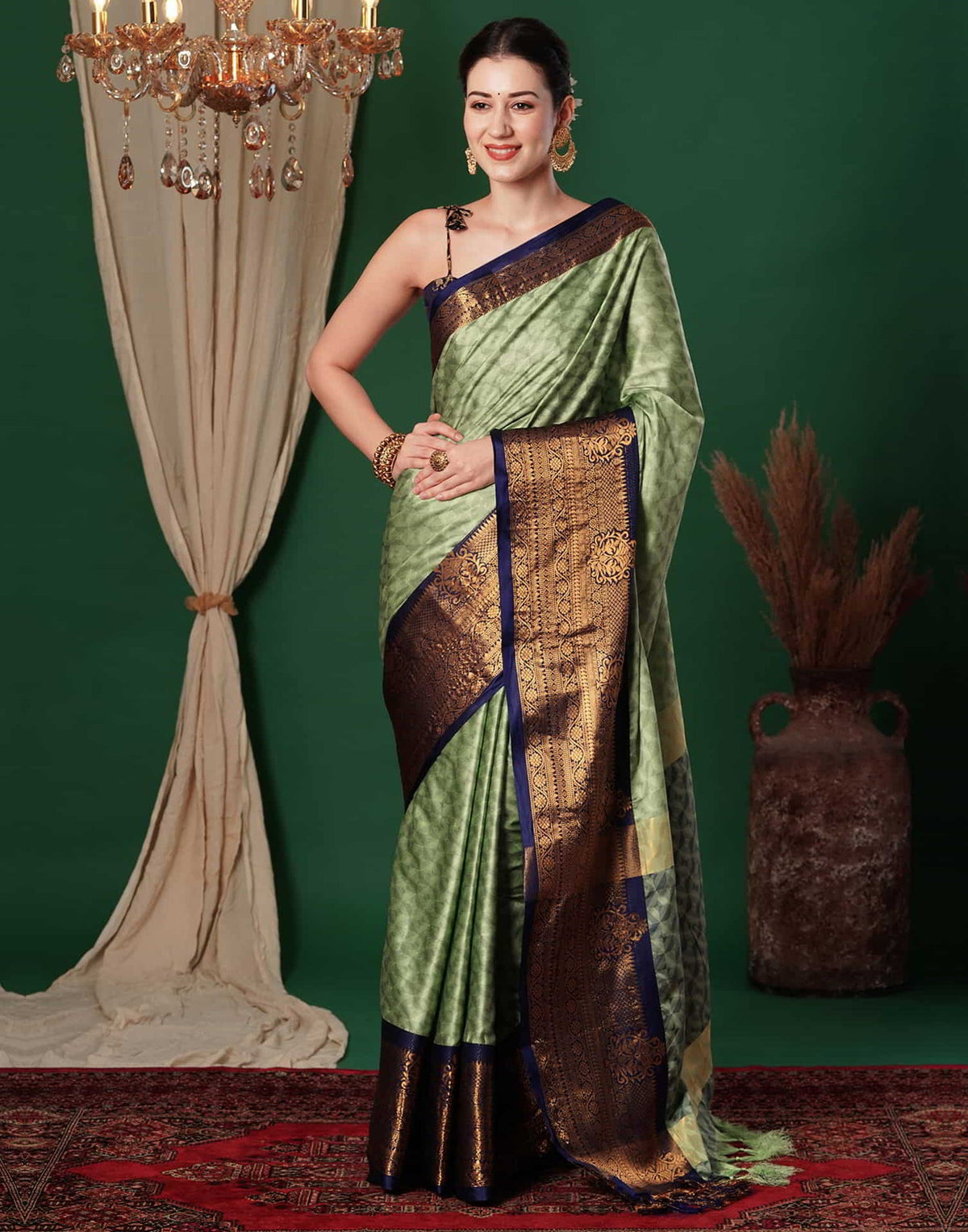 Rajwada Broad Border Silk Saree