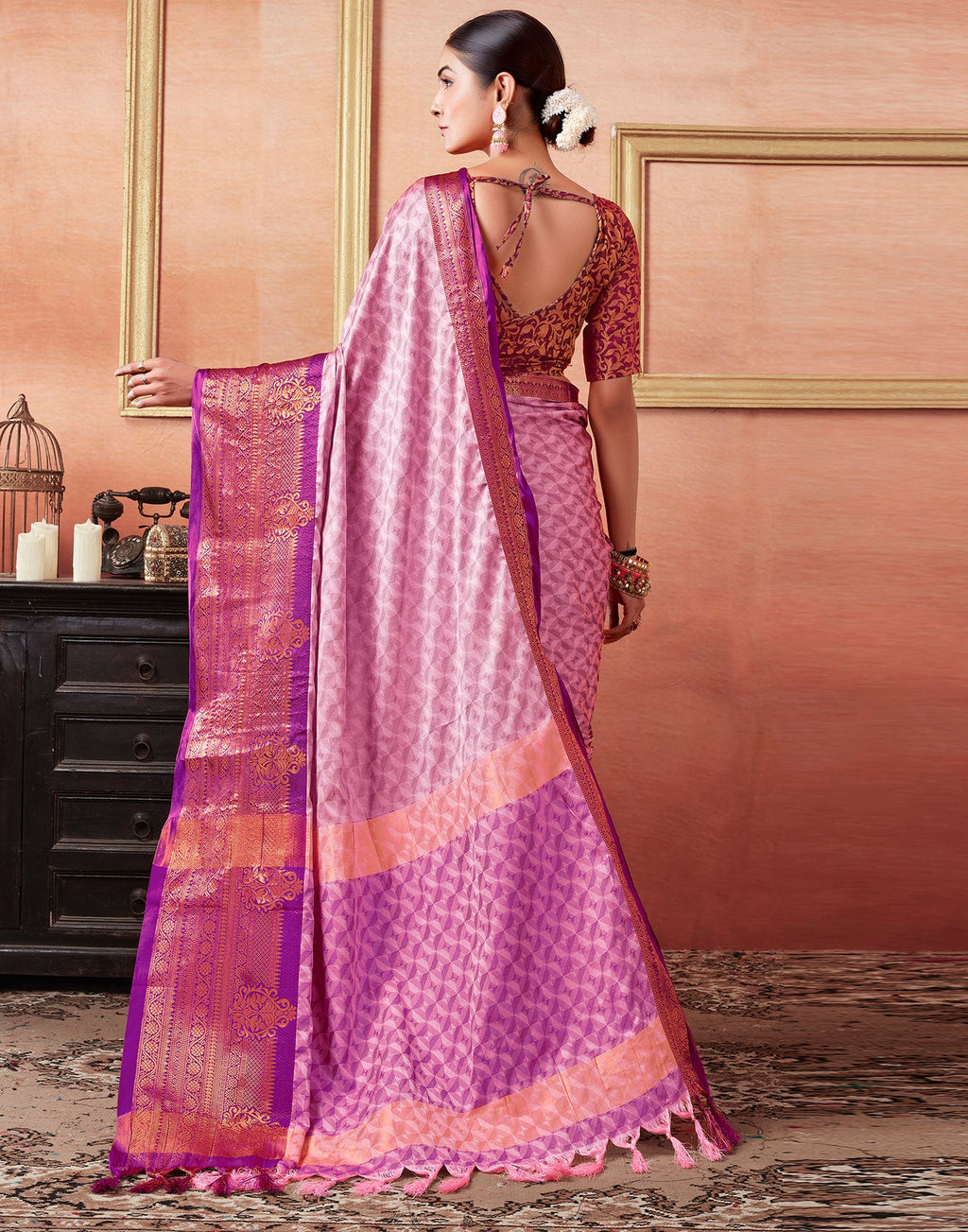 Vaibhav Cotton Silk Woven Kanjivaram Saree