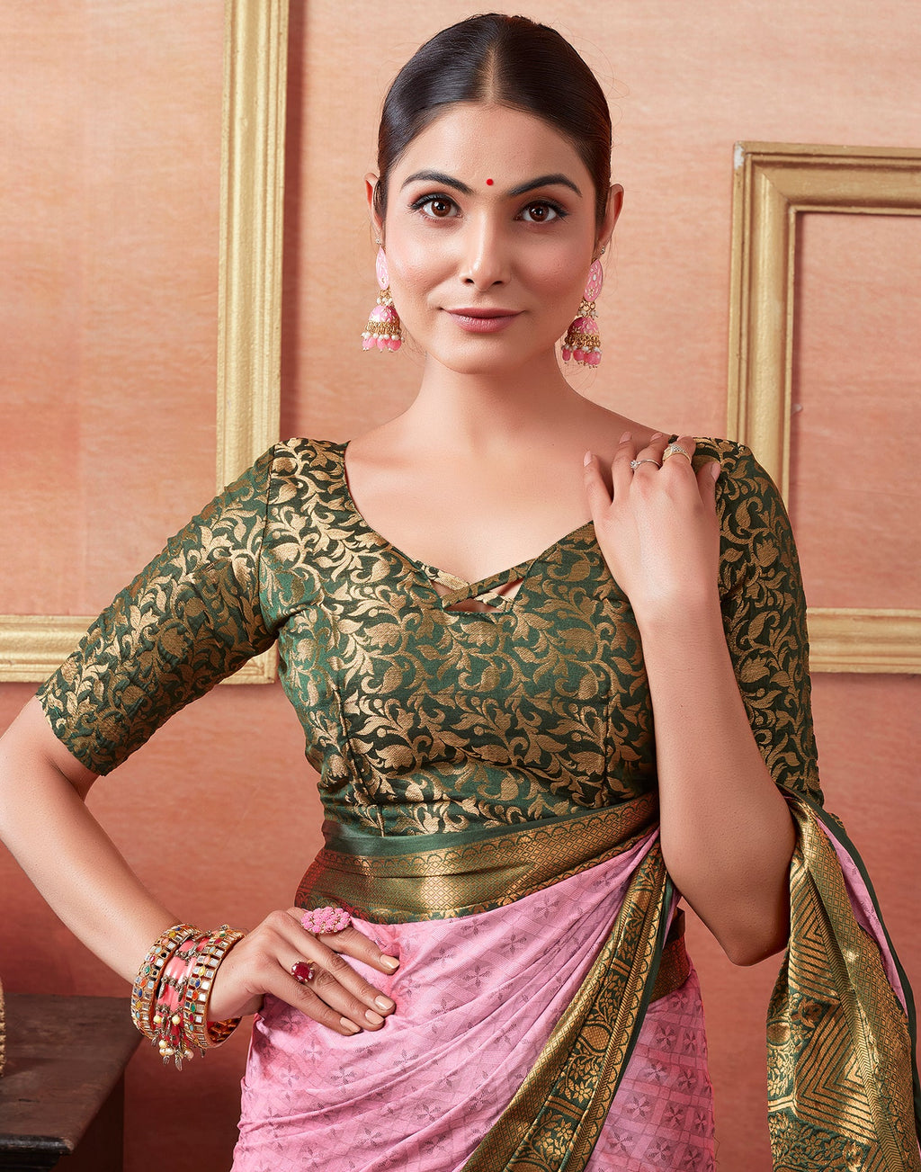 Vaibhav Cotton Silk Woven Kanjivaram Saree