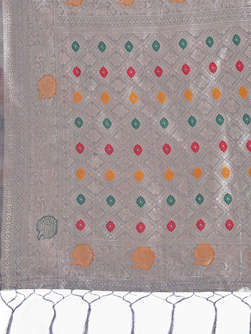 Elegant Mustard Linen Cotton Saree with Zari Weaving