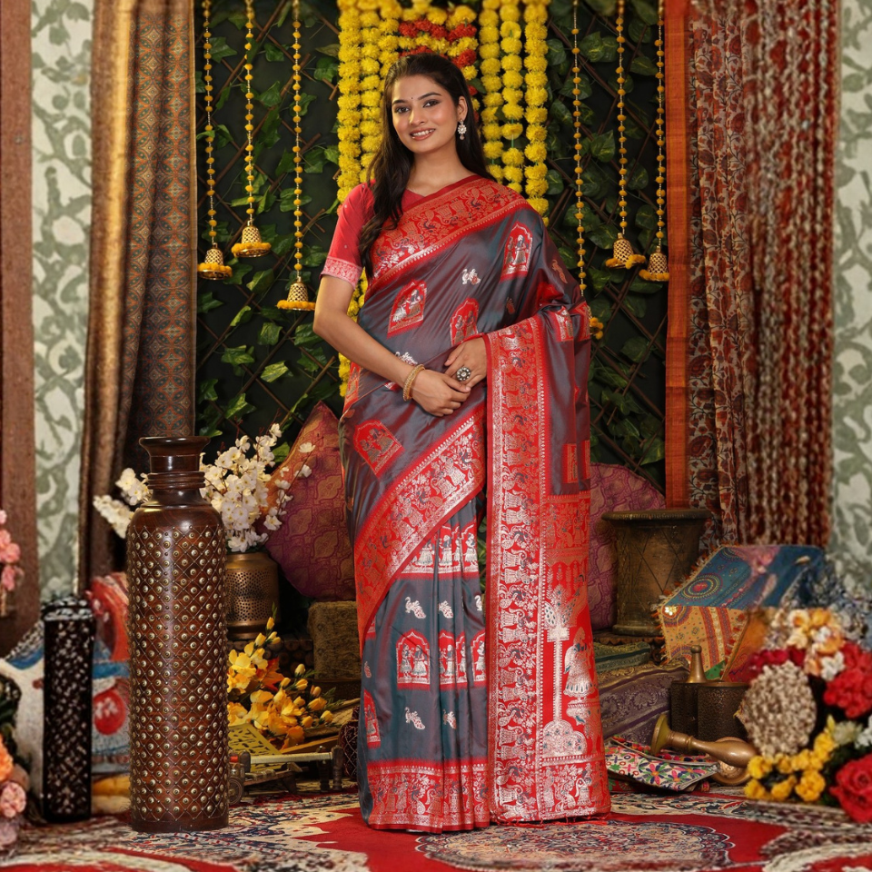 Mrinal Soft Pastel Traditional Sarees