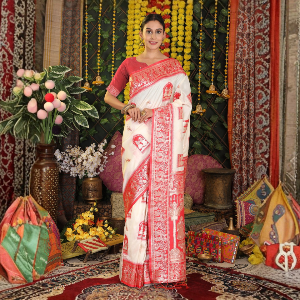 Mrinal Soft Pastel Traditional Sarees