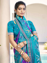 Vibrant Yellow & Maroon Pochampalli Silk Saree