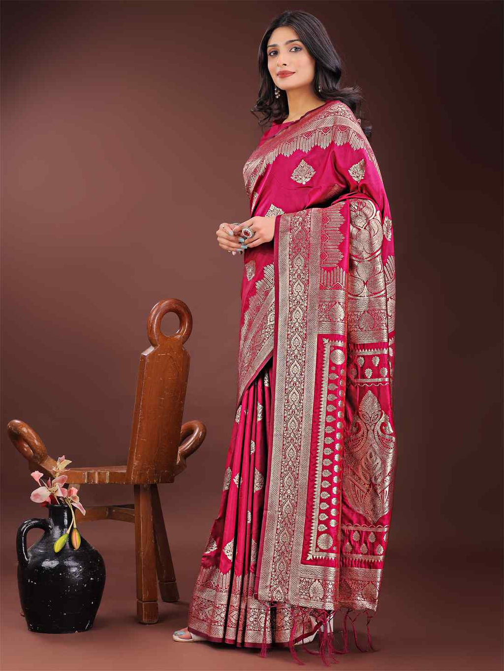 Regal Royal Blue Silk Saree