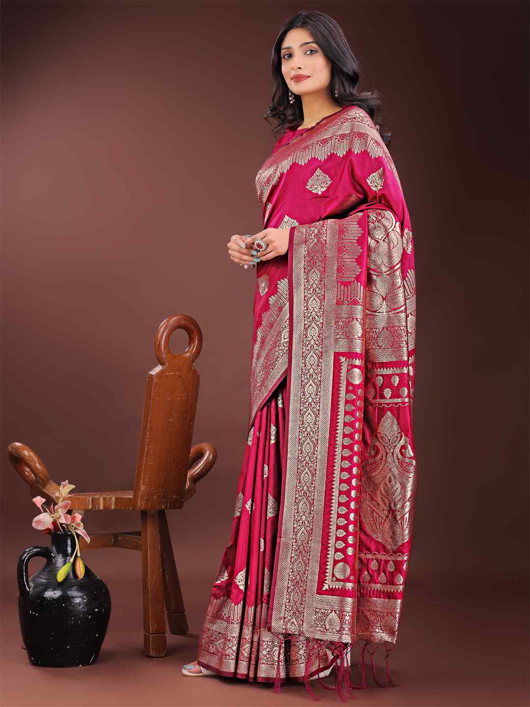 Regal Royal Blue Silk Saree