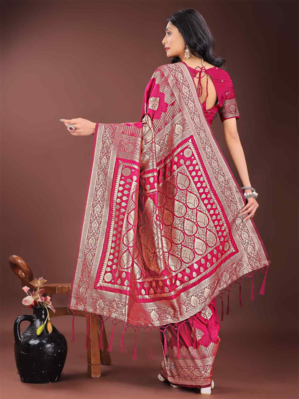 Regal Royal Blue Silk Saree