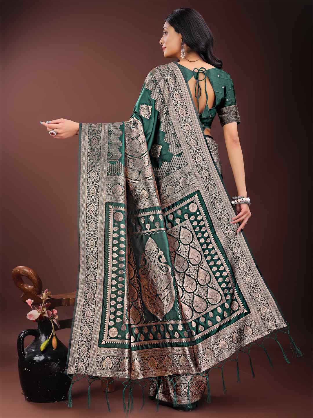 Regal Royal Blue Silk Saree
