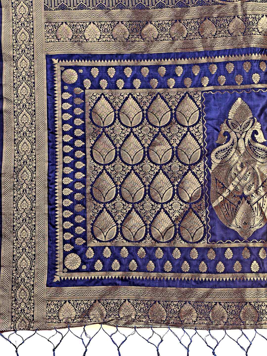 Regal Royal Blue Silk Saree