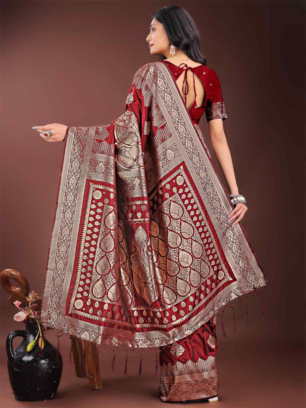 Regal Royal Blue Silk Saree