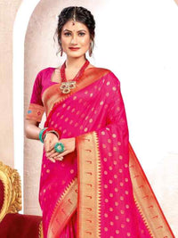 A Symphony in Silk: The Hot Pink Paithani Saree