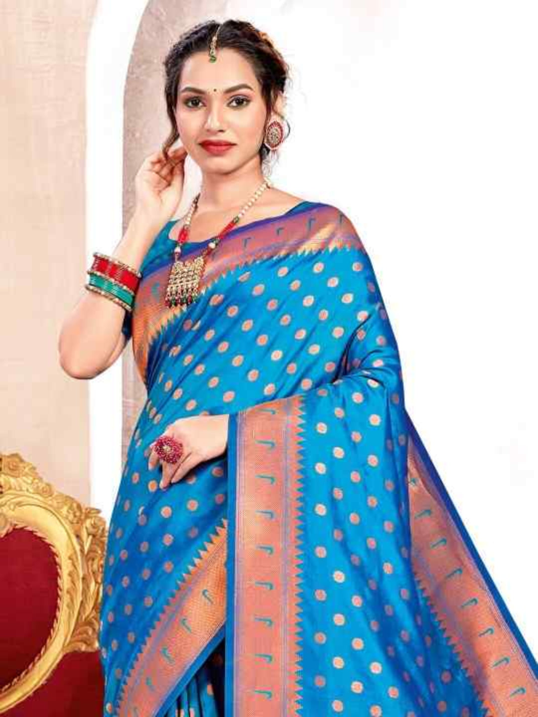 A Symphony in Silk: The Hot Pink Paithani Saree