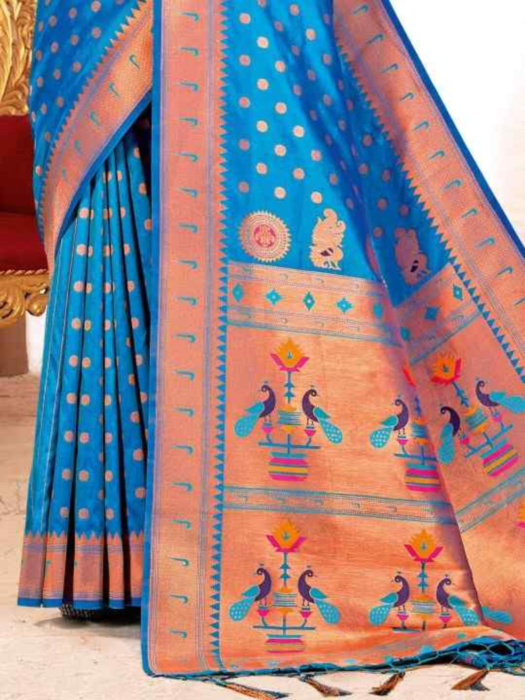 A Symphony in Silk: The Hot Pink Paithani Saree