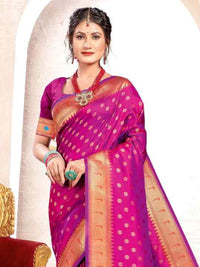 A Symphony in Silk: The Hot Pink Paithani Saree