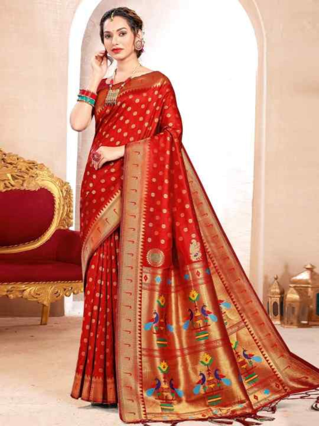 A Symphony in Silk: The Hot Pink Paithani Saree