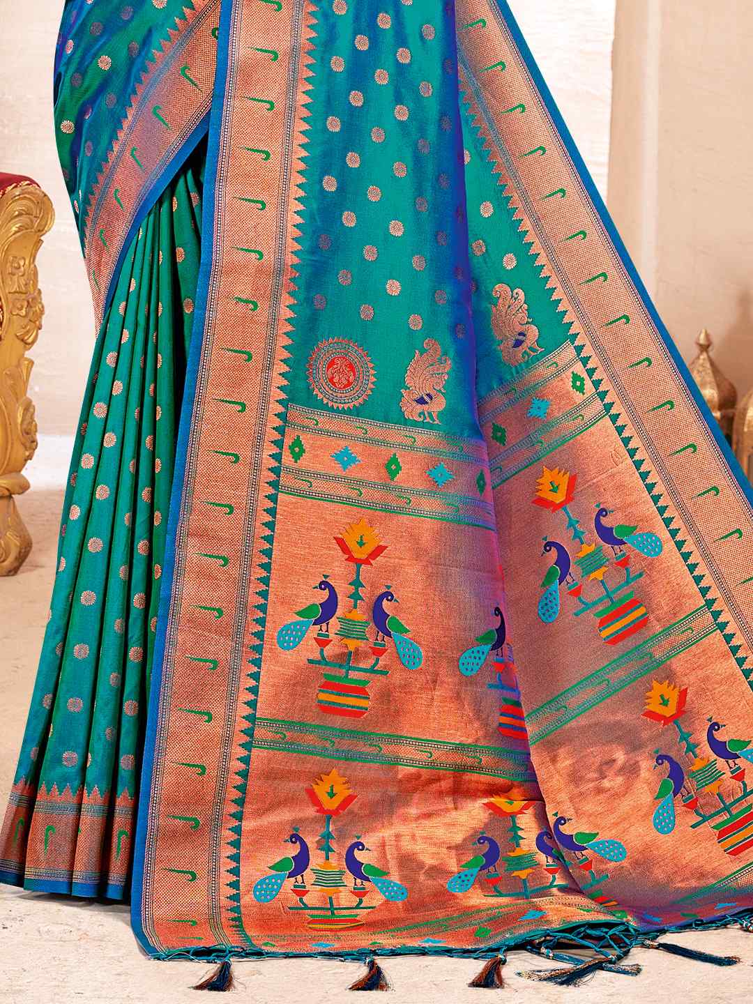 A Symphony in Silk: The Hot Pink Paithani Saree