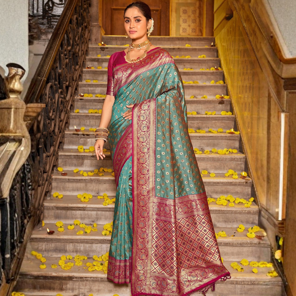 Virasat Dual-Tone Celebration Sarees